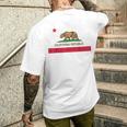 カリフォルニア州旗 メンズTシャツ バックプリント 彼への贈り物
