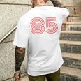 クールなレトロなレタリングジャージ、背番号85 1985 メンズTシャツ バックプリント 彼への贈り物