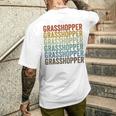 グラスホッパー レトロ メンズTシャツ バックプリント 彼への贈り物