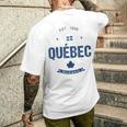 ケベックシティ ケベック州の旗 メンズTシャツ バックプリント 彼への贈り物