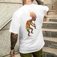 ココペリネイティブアメリカンtシャツ スモールプリント メンズTシャツ バックプリント 彼への贈り物