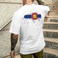 コロラド州旗バッファローtシャツ 美しいネイティブコロラドtシャツ メンズTシャツ バックプリント 彼への贈り物