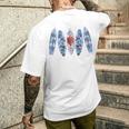 サーフィン サーフボード ヴィンテージ レトロ サーフボーダー ビーチ サーフィン メンズTシャツ バックプリント 彼への贈り物