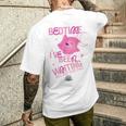 ザ・スーパーマリオギャラクシー・ムービー Pink Luma Bedtime メンズTシャツ バックプリント 彼への贈り物