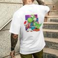 ザ・スーパーマリオギャラクシー・ムービー Toad And Yoshi Galaxy Fun メンズTシャツ バックプリント 彼への贈り物
