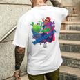 ザ・スーパーマリオギャラクシー・ムービー Wahootar Ride メンズTシャツ バックプリント 彼への贈り物