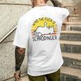 シュレディンガーの猫-シュレディンガーとは誰ですか？シュレディンガーの猫 メンズTシャツ バックプリント 彼への贈り物
