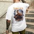ジャン・シベリウス 作曲家 メンズTシャツ バックプリント 彼への贈り物
