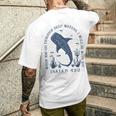 ジンベイザメ イザヤ 43 2 オーシャン 聖書 詩 アート 背面 メンズTシャツ バックプリント 彼への贈り物