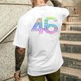 タイダイシャツ ナンバー46 レトロユニフォーム バックプリントジャージ メンズTシャツ バックプリント 彼への贈り物