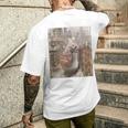 チンチラすずきbig見返り美チラ メンズTシャツ バックプリント 彼への贈り物