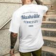 テネシー州ナッシュビル ヴィンテージ 旅行 お土産 ナッシュビル メンズTシャツ バックプリント 彼への贈り物