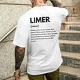 トリニダード・トバゴ Limer Definition Liming Lime メンズTシャツ バックプリント 彼への贈り物