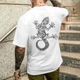 ニュージーランドの部族マオリタトゥーシンボル メンズTシャツ バックプリント 彼への贈り物