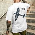 バトルオブブリテン イギリス空軍航空機 スピットファイア The Few War 飛行機 メンズTシャツ バックプリント 彼への贈り物