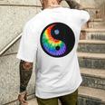 ヒッピータイダイ 陰陽 メンズTシャツ バックプリント 彼への贈り物