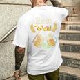 バックプリント ビンテージ ビールを飲む人やビール愛好家に乾杯 メンズTシャツ バックプリント 彼への贈り物