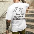 ビーバー リフォーム リノベーション 職人 大工 建築 木工 メンズ レディース キッズ かわいい メンズTシャツ バックプリント 彼への贈り物