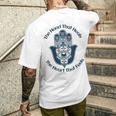 ファティマの手を感じる心を癒す手 メンズTシャツ バックプリント 彼への贈り物