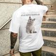 ブリティッシュショートヘアの猫t メンズTシャツ バックプリント 彼への贈り物