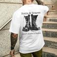ブーツ&ブレースシャツ 反人種族のスキン スキンヘッド メンズTシャツ バックプリント 彼への贈り物