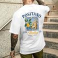 ポジターノ イタリア アマルフィ海岸 レトロ レモン 夏 バイブ グラフィック メンズTシャツ バックプリント 彼への贈り物