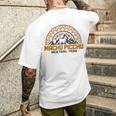 マチュピチュ ペルー インカトレイル お土産 ラマ アルパカ ヴィンテージ メンズTシャツ バックプリント 彼への贈り物