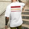 メッセージ付 やるなら今 三本線 メンズTシャツ バックプリント 彼への贈り物