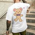 メルちゃんのおともだち くまさん Bigプリント メンズTシャツ バックプリント 彼への贈り物