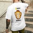 モンキーtシャツ 「チーキーモンキー」 メンズTシャツ バックプリント 彼への贈り物
