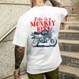モンキーバイクバイク メンズTシャツ バックプリント 彼への贈り物