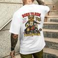 ヨーキー ライド バイク 遊び フットボール サッカー Digor メンズTシャツ バックプリント 彼への贈り物