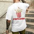 レトロポップコーン メンズTシャツ バックプリント 彼への贈り物