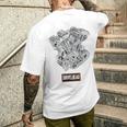 ヴィンテージ Hd オートバイtwin ショベルヘッド エンジン クラシック バイカー メンズTシャツ バックプリント 彼への贈り物