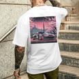 ヴィンテージ Jdm 日本伝説 ドリフト レースカー 東京 背面 メンズTシャツ バックプリント 彼への贈り物