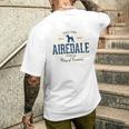 ヴィンテージ エアデール・テリア レトロ メンズTシャツ バックプリント 彼への贈り物