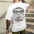ヴィンテージ還暦伝説 1967年2月 60歳の贈り物 メンズTシャツ バックプリント 彼への贈り物