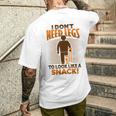 切断者ジョーク 脚切断者のための義足デザイン 長袖tシャツ メンズTシャツ バックプリント 彼への贈り物