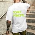 史上最高の校長 メンズTシャツ バックプリント 彼への贈り物