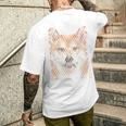 文字絵 柴犬 メンズTシャツ バックプリント 彼への贈り物