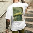 月の毛虫、ビンテージ昆虫画、ルナの幼虫 M メンズTシャツ バックプリント 彼への贈り物
