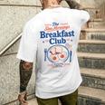 朝食クラブ スローモーニング ブランチ 恋人 卵 トースト メンズTシャツ バックプリント 彼への贈り物
