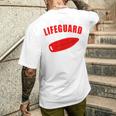 水泳 ライフガード レディース メンズ 水泳 楽しい メンズTシャツ バックプリント 彼への贈り物