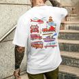 消防車 消防士 消防士 消防車 消防車 男の子 メンズTシャツ バックプリント 彼への贈り物