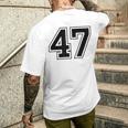 番号47 メンズTシャツ バックプリント 彼への贈り物