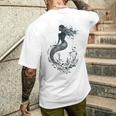神秘的な人魚 メンズTシャツ バックプリント 彼への贈り物