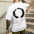 禅 書道 仏前 円 メンズTシャツ バックプリント 彼への贈り物
