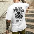 私ですこんにちは私はナースです私です私です医療看護看護師 Rn メンズTシャツ バックプリント 彼への贈り物