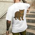 西表山猫 沖縄 日本 カタカナ メンズTシャツ バックプリント 彼への贈り物