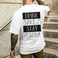 酒飲みそばそば Drinkake Andtayoba メンズTシャツ バックプリント 彼への贈り物